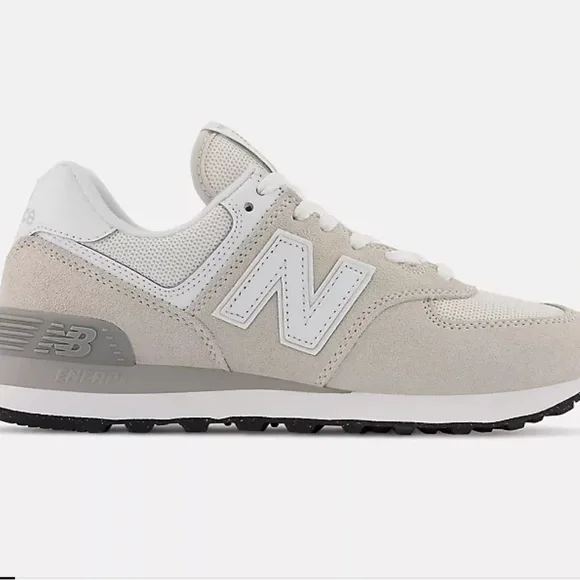 New Balance 574 Core Sneakers in Nimbus Cloud with NB white Women size 8 - Picture 4 of 15